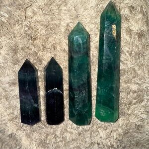 Natural Fluorite 4 pieces